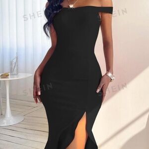 Black cocktail dress